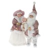 Set Mr si Mrs Santa 65 cm Pink White