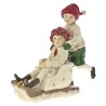 Figurina din rasina Kids on a sleigh 16 cm x 16 cm - Romantic Home Figurina din rasina Kids on a sleigh 16 cm x 16 cm - Romantic Home