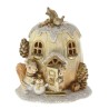 Pumpkin House cu LED Cream Golden 12 cm x 14 cm Pumpkin House cu LED Cream Golden 12 cm x 14 cm