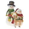 Figurina Snowman Family din rasina 12 cm x 17 cm - Romantic Home Figurina Snowman Family din rasina 12 cm x 17 cm - Romantic Home
