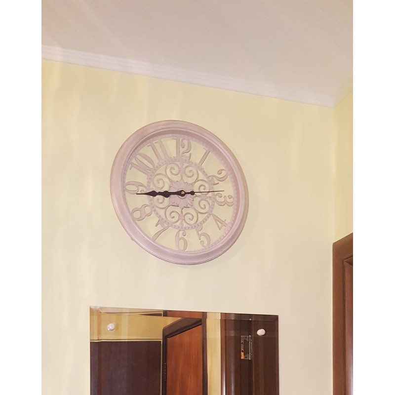 Ceas de perete Antique Beige 35 x 35cm - Romantic Home