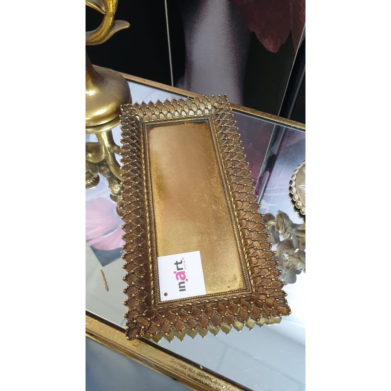 Tava din rasina aurie 28 cm x 14 cm - Romantic Home
