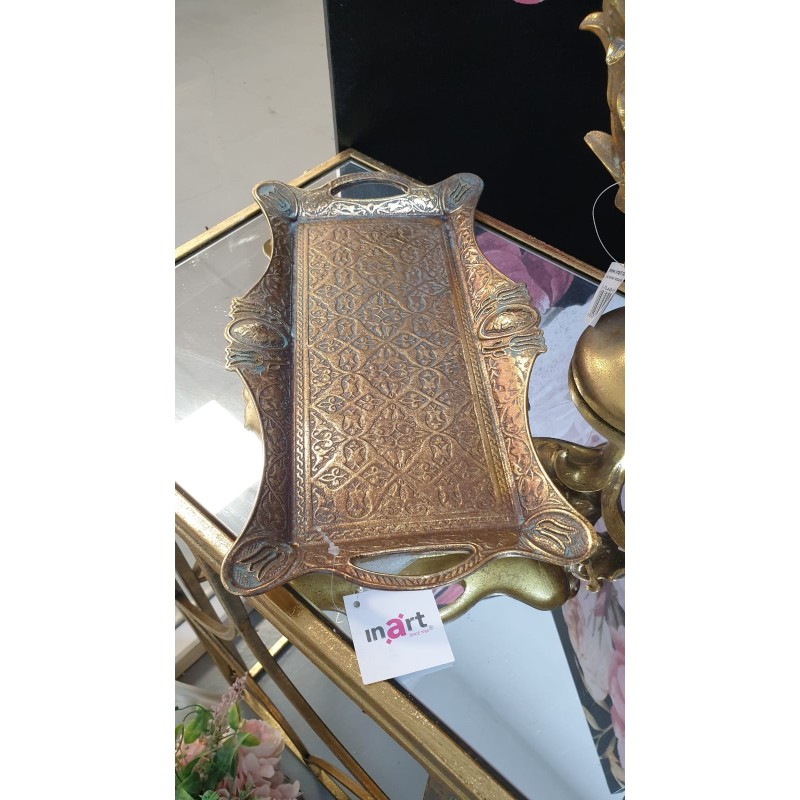 Tava din rasina Antique Golden 32 cm x 19 cm - Romantic Home