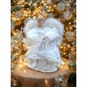 Varf de brad White Angel 30 cm - Romantic Home