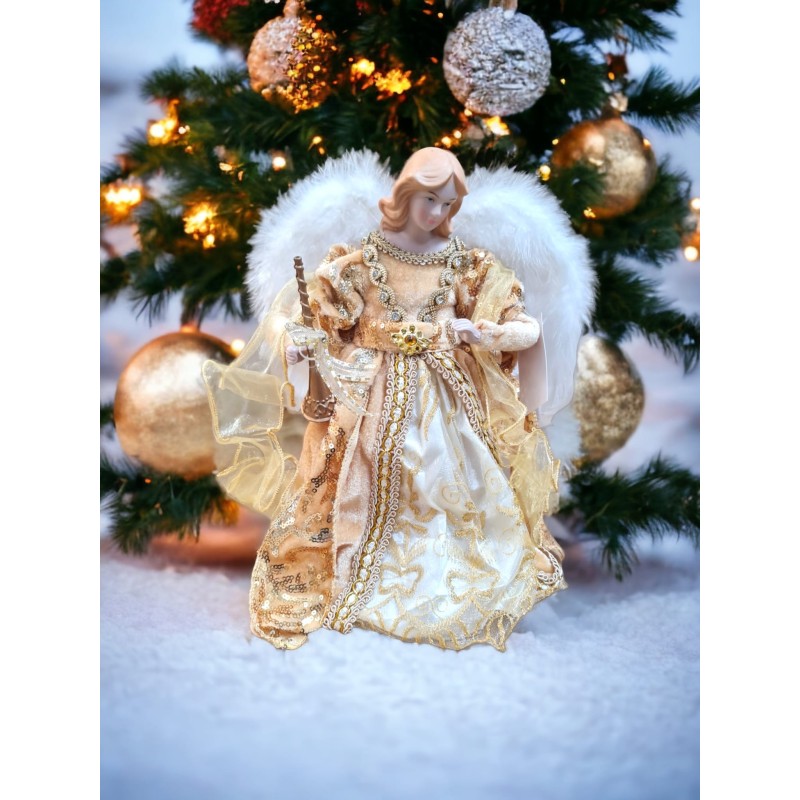 Varf de brad inger Gold 30 cm - Romantic Home