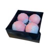 Set 4 globuri din sticla Pink 10 cm Set 4 globuri din sticla Pink 10 cm