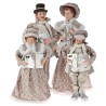 Familie Colindatori Champagne set 4 figurine 95 cm Familie Colindatori Champagne set 4 figurine 95 cm