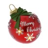 Xmas Red Ball din rasina cu LED 12 cm x 13 cm Xmas Red Ball din rasina cu LED 12 cm x 13 cm