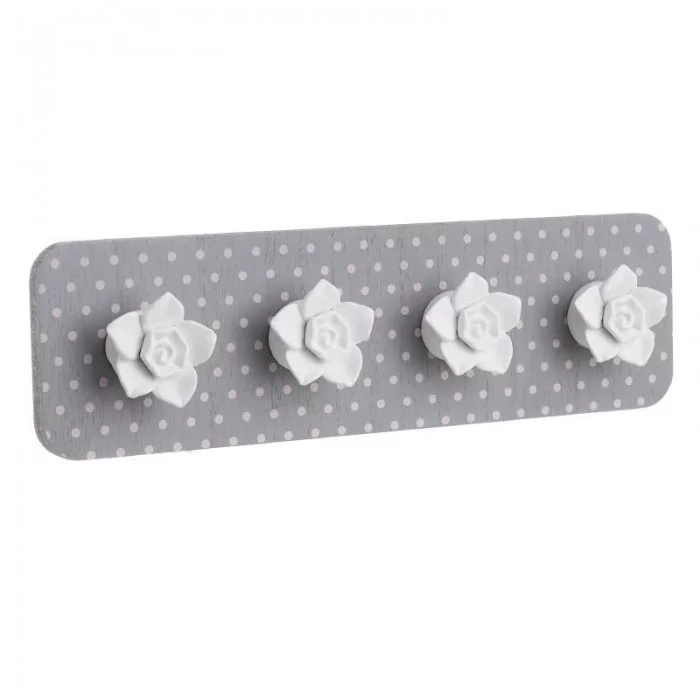 Cuier decor din lemn pentru perete 35 x 19 cm Cuier decor din lemn pentru perete 35 x 19 cm
