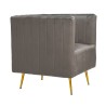 Fotoliu Grey Gold Velvet 69 cm x 73 cm x 80 cm - Romantic Home