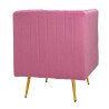 Fotoliu Pink Fuchsia Gold 69 cm x 73 cm x 80 cm - Romantic Home Fotoliu Pink Fuchsia Gold 69 cm x 73 cm x 80 cm - Romantic Home
