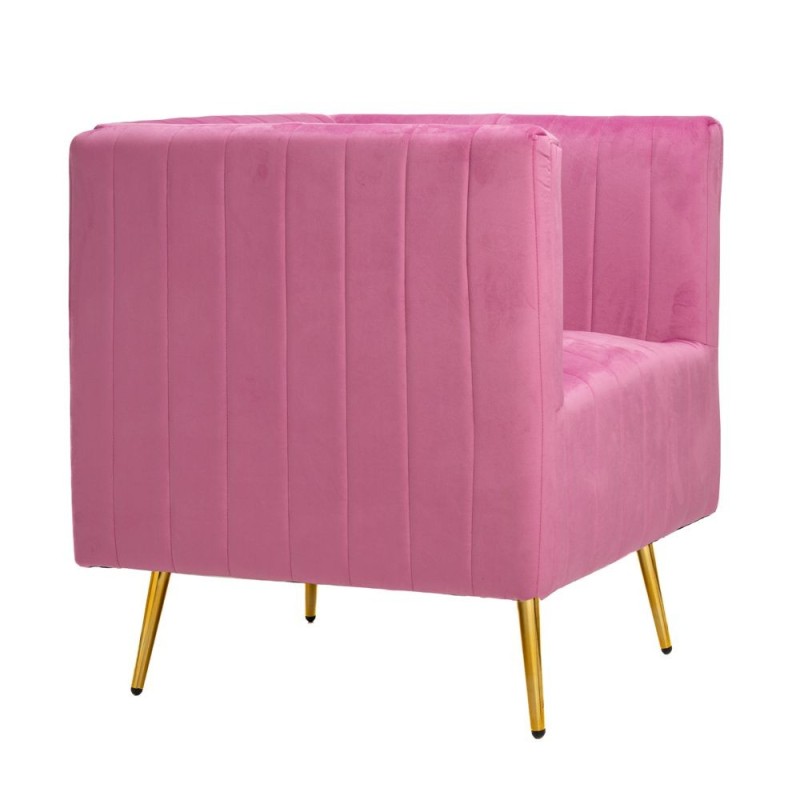 Fotoliu Pink Fuchsia Gold 69 cm x 73 cm x 80 cm - Romantic Home Fotoliu Pink Fuchsia Gold 69 cm x 73 cm x 80 cm - Romantic Home
