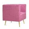 Fotoliu Pink Fuchsia Gold 69 cm x 73 cm x 80 cm - Romantic Home Fotoliu Pink Fuchsia Gold 69 cm x 73 cm x 80 cm - Romantic Home