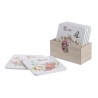 Set 6 suporturi din lemn de pahar Rose + carcasa-Alte accesorii Set 6 suporturi din lemn de pahar Rose + carcasa-Alte accesorii