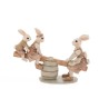 Figurina Bunnies on a Swing 20 cm x 7 cm x 13 cm Figurina Bunnies on a Swing 20 cm x 7 cm x 13 cm