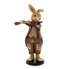 Figurina Bunny cu flaut 8 cm x 5 cm x 16 cm - Romantic Home