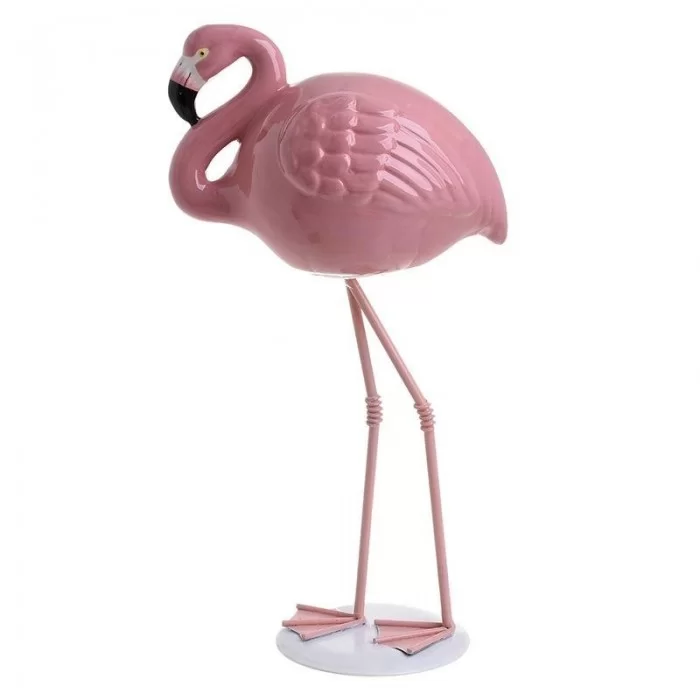 Decoratiune de masa din ceramica Flamingo 27 cm Decoratiune de masa din ceramica Flamingo 27 cm