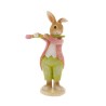Figurina Bunny playing flute 8 cm x 5 cm x 16 cm - Romantic Home Figurina Bunny playing flute 8 cm x 5 cm x 16 cm - Romantic Home