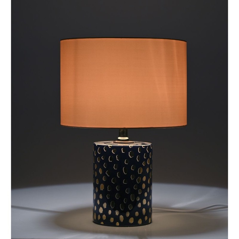 Veioza din ceramica Blue Gold 30 cm x 45 cm - Romantic Home