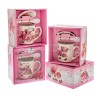 Cana Romantic Roses din ceramica cu capac si lingurita Cana Romantic Roses din ceramica cu capac si lingurita