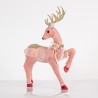 Decoratiune Pink Velvet Deer 33 cm x 47 cm Decoratiune Pink Velvet Deer 33 cm x 47 cm