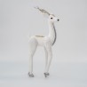 Decoratiune Velvet White Deer 19 cm x 45 cm - Romantic Home Decoratiune Velvet White Deer 19 cm x 45 cm - Romantic Home