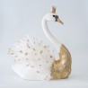 Lebada decor White Gold 48 cm x 28 cm x 58 cm - Romantic Home