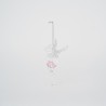 Set 2 ornamente brad Fairy Pink 14 cm