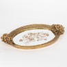 Tava din rasina Antique Golden Flowers 40 cm - Romantic Home Tava din rasina Antique Golden Flowers 40 cm - Romantic Home