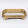 Tava din rasina cu oglinda Antique Gold 40 cm x 28 cm - Romantic Home