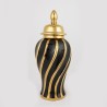 Vaza din ceramica Black Gold cu capac - Romantic Home Vaza din ceramica Black Gold cu capac - Romantic Home