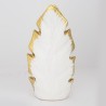 Vaza din ceramica White Golden Leaf