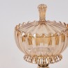 Bomboniera din sticla si metal Golden Touch 15 cm x 27 cm - Romantic Home Bomboniera din sticla si metal Golden Touch 15 cm x 27 cm - Romantic Home