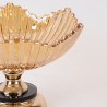 Fructiera din sticla Golden 29 cm x 18 cm - Romantic Home