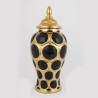 Vaza din ceramica Black Gold cu capac 40 cm
