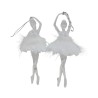 Set 2 ornament brad Ballerina 17 cm - Romantic Home Set 2 ornament brad Ballerina 17 cm - Romantic Home
