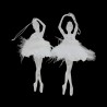 Set 2 ornament brad Ballerina 17 cm - Romantic Home Set 2 ornament brad Ballerina 17 cm - Romantic Home