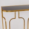 Set 2 console metalice Antique Gold Black top - Romantic Home