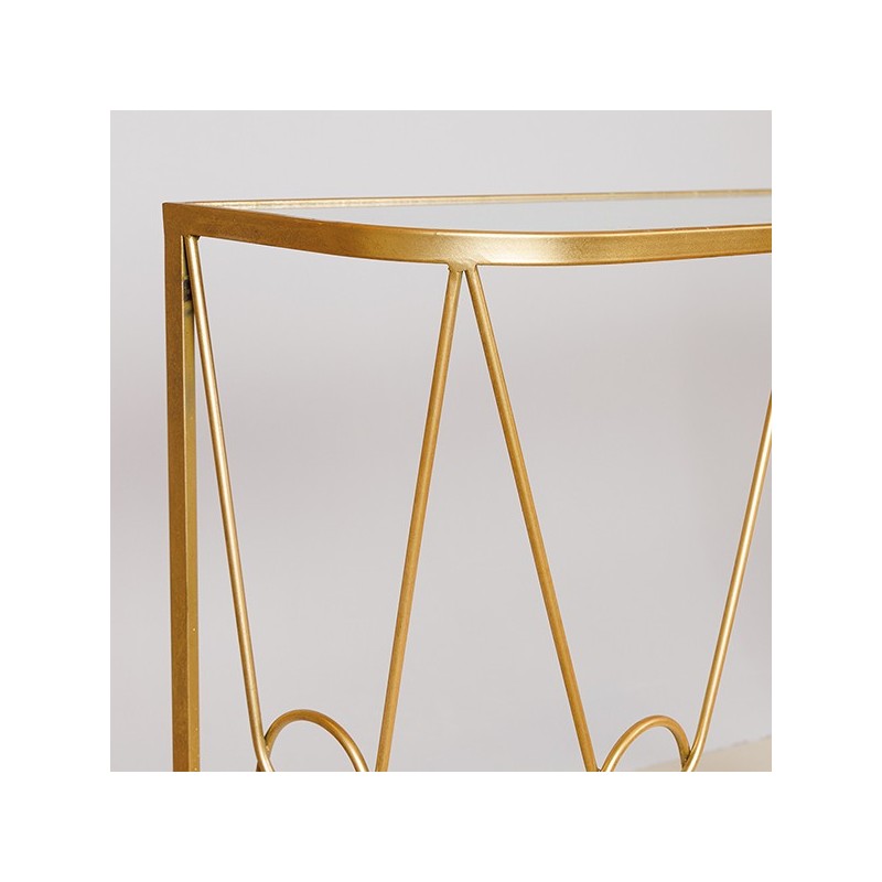 Set 2 console metalice cu oglinda Golden Touch - Romantic Home Set 2 console metalice cu oglinda Golden Touch - Romantic Home
