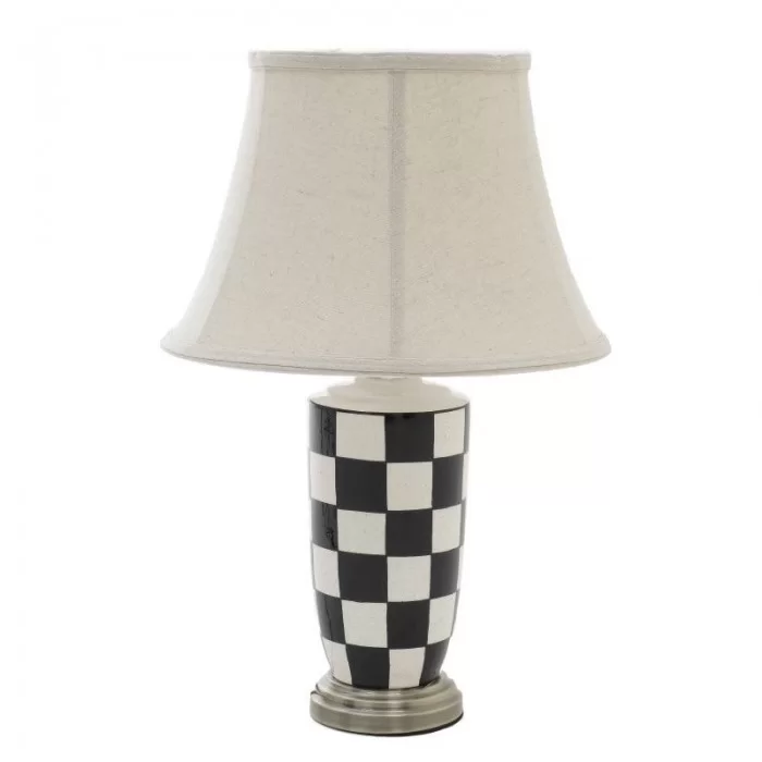 Veioza metalica si ceramica Chess 36 x 51cm Veioza metalica si ceramica Chess 36 x 51cm