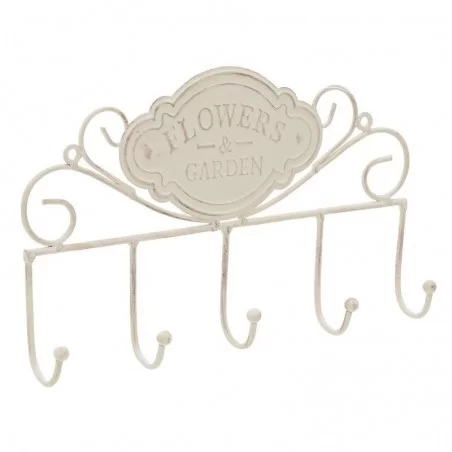 Cuier metalic White 30 x 18 cm