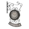 Ceas metalic dublu fatetat Welcome 51cm - Romantic Home Ceas metalic dublu fatetat Welcome 51cm - Romantic Home