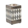 Suport lumanare ceramica Brown 7 x 11 cm-Suporturi de lumanari Suport lumanare ceramica Brown 7 x 11 cm-Suporturi de lumanari
