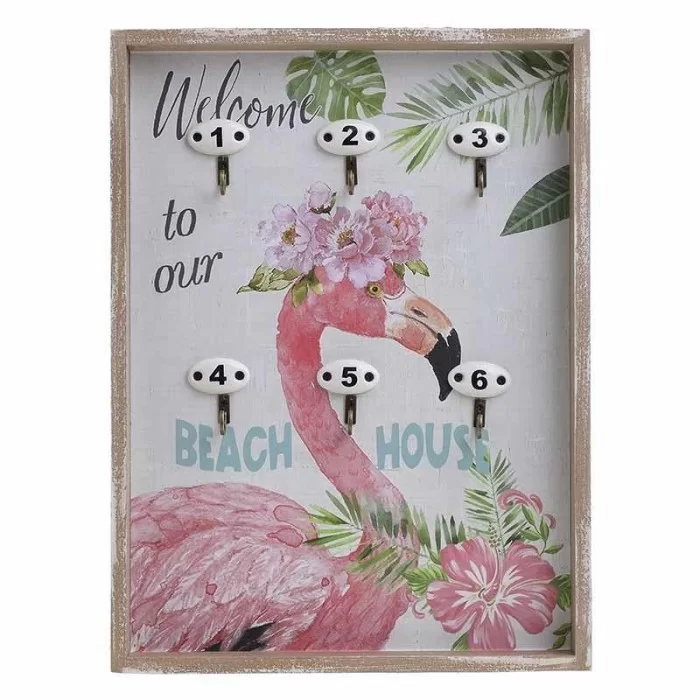Suport chei din lemn Flamingo 26 x 3 x 35 cm Suport chei din lemn Flamingo 26 x 3 x 35 cm