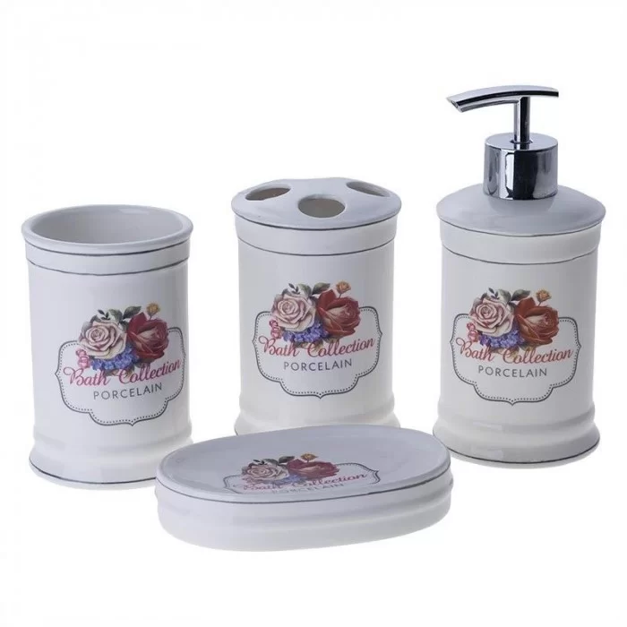 Set de baie portelan Roses Set de baie portelan Roses