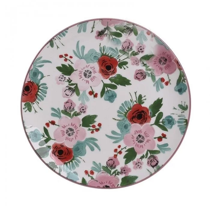 Platou ceramica design floral 26 cm Platou ceramica design floral 26 cm