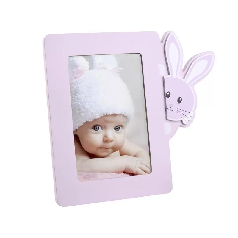 Rama foto lemn Pink Bunny 10x15 - 1