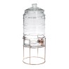 Vas Limonada 5.7 L cu robinet si suport din fier-Recipiente Sticla Vas Limonada 5.7 L cu robinet si suport din fier-Recipiente Sticla