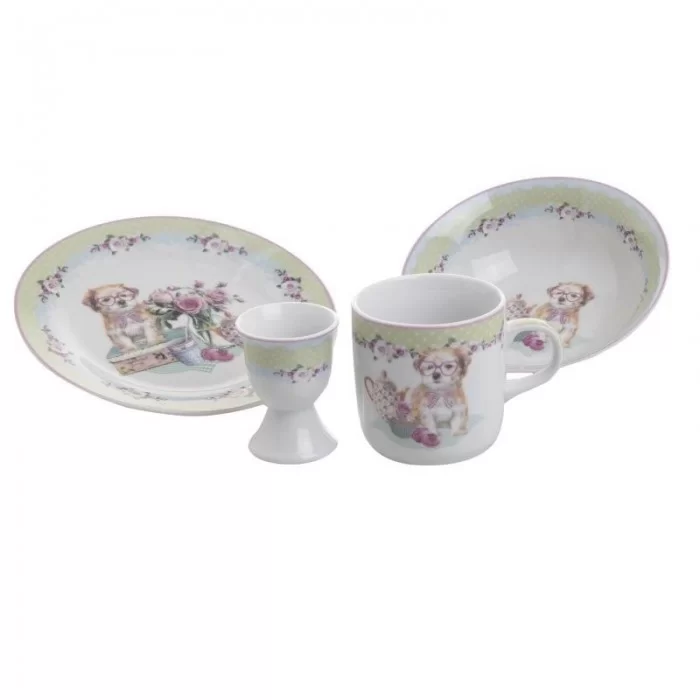 Set copii portelan 4 piese Green Set copii portelan 4 piese Green