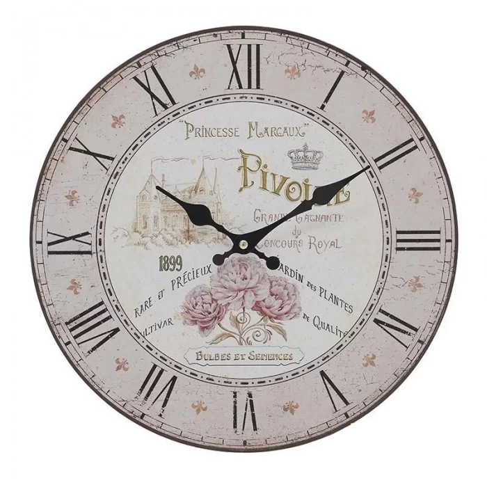 Ceas de perete din lemn Princesse Margaux 34 cm Ceas de perete din lemn Princesse Margaux 34 cm